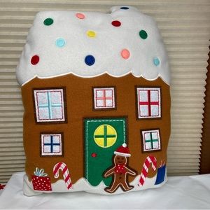 NEW 2023 Wondershop Gingerbread House Reversible Pillow Christmas Target 14x16.5